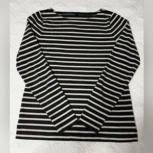 J. Crew Maritime Stripe Boat Neck Top - Size Medium